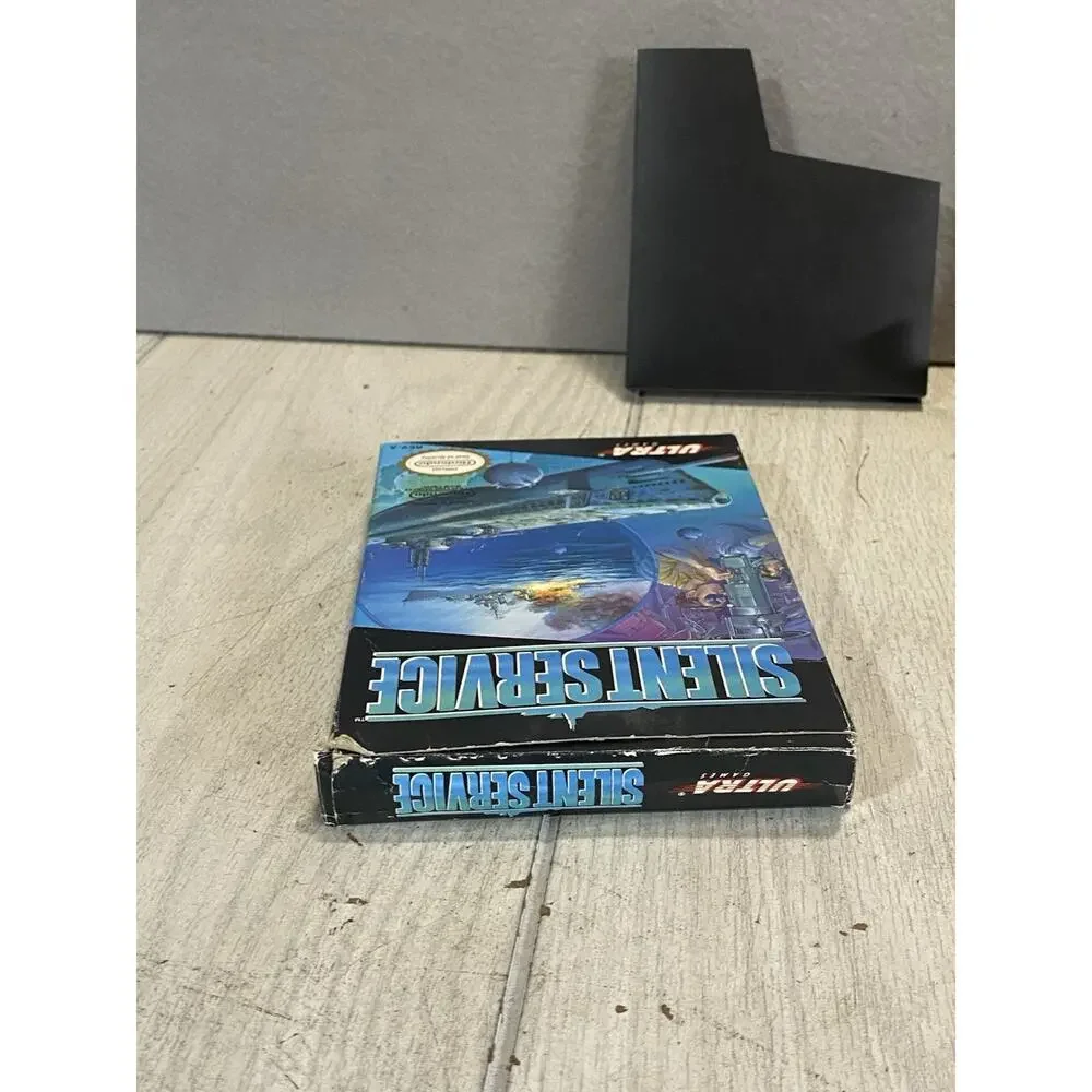 Nintendo NES Silent Service Game Complete with Box and Manual
